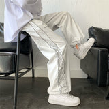Foesce Reflect Streetwear Men's Pants Oversize Wide Pants Harajuku Sweatpants Fashion Joggers Skateboard Pants Techwear