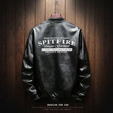 MA-1Military Biker Leather Bomber Jacket Men Autumn Fashion Slim Fit Pilot Zipper Coat Street Baseball Outerwear Male Tops 5XL