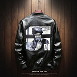 MA-1Military Biker Leather Bomber Jacket Men Autumn Fashion Slim Fit Pilot Zipper Coat Street Baseball Outerwear Male Tops 5XL