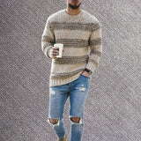 Autumn Winter Men's Sweater Fashion Long Sleeve O-Neck Pullovers Sweaters Men Casual Knit Sweater Jersey Coat Mens Clothes