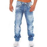 Foesce Straight Jeans Men High Waist Jean Spring Summer Boyfriend Jeans Streetwear Loose Cacual Designer Long Denim Pants Trousers