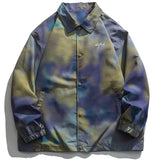 Spring Letter Printed Bomber Jacket Men Button Coat Baggy Outerwear Fashion Harajuku Streetwear Clothing Tops Male Plus Size 5XL