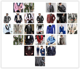 Blazer Masculino Handsome Dark Gray Mens Suit Groom Wedding Suits For Best Men Slim Fit Groom Tuxedos For Man(Jacket+Vest+Pant)