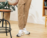 Casual Pants Men Fall/Winter Loose Corduroy Waist Pants Man Korean Style Trendy Overalls Winter Trousers