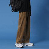 Autumn/winter Corduroy Pants Men's Fashion Casual Pants Men Streetwear Loose Hip-hop Straight Wide-leg Pants Mens Trousers M-3XL