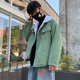 Men Autumn Winter Thicken Warm Corduroy Jackets Men's Outwear Hip Hop Coat Male Teen Casual Jacket Colorful