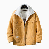 Men Autumn Winter Thicken Warm Corduroy Jackets Men's Outwear Hip Hop Coat Male Teen Casual Jacket Colorful