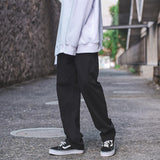 Autumn Cotton Casual Pants Men's Fashion Black/Khaki/Green Straight Pants Men Streetwear Loose Hip-hop Cargo Pants Mens Overalls