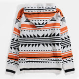 Harajuku Knitted Sweater Oversized Mens Sweater Autumn Men's Casual Loose Jacquard Knit Sweater Hooded Pullover Outer Sweater