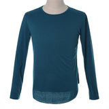 HOT  Autumn Casual Men T-Shirt Solid Color Long Sleeve Slim Fit T Shirt Man Casual T Shirts New Fashion Brand Men Clothes