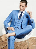 Blazer Masculino Handsome Dark Gray Mens Suit Groom Wedding Suits For Best Men Slim Fit Groom Tuxedos For Man(Jacket+Vest+Pant)