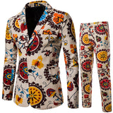 Foesce New Men's Fashion Suit Two-piece Casual Suit  Fashion Men Blazer Mens Suits with Pants