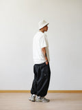Foesce Multi-Pocket Cargo Pants Men's Casual Solid Colour Straight Pants Baggy Wide-leg Cropped Pants Men Ankle-length Pants