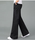 Foesce Retro Men's Flare Jeans Pants Bell Bottom Blue Black Loose Large Size Classic Fashion Casual Comfortable Boot Cut Denim Trousers