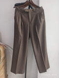 Foesce Men's Wear Autumn New Casual Pants Men's Fashion All-match Straight Loose Wide Leg Pants Vintage Loose