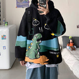 Cute Cartoon Hoodie Streetwear Boy Japanese Hip Hop Sweatshirt Men Fashion Tops Casual Funny Spring Autumn Harajuku Clothes Male