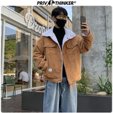 Men Autumn Winter Thicken Warm Corduroy Jackets Men's Outwear Hip Hop Coat Male Teen Casual Jacket Colorful