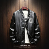 MA-1Military Biker Leather Bomber Jacket Men Autumn Fashion Slim Fit Pilot Zipper Coat Street Baseball Outerwear Male Tops 5XL