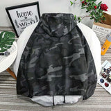 Spring New Camo Jacket Men Fashion Washed Military Wind Hooded Jacket Man Streetwear Hip Hop Loose Bomber Jacket Male Clothes