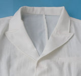 Foesce Men Suit Jacket Cotton And Linen Single West Blazers Catwalk Tops Nightclub Tide Breathable Summer Loose White Suit S-6xl