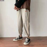 Men Women Autumn Pants Korean Trend Oversized Hip Hop Straight Cargo Trousers 2023 Spring Ankle-length Sports Casual Preppy Pant