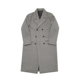 Woolen Coat Men's Korean Fashion Over The Knee Mid Length Winter Thickening Loose Double Breasted Warm Long Coat New