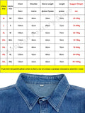 Spring New Button Pockets Men's Blue Denim Shirt Husband Fashion Long Sleeve Solid Cotton Slim Casual Shirts for Men