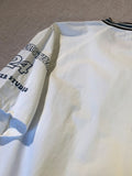 Baseball Short-sleeved Shirt Men Women Loose Streetwear New Japan Vintage BF Casual Top Letter Print Sports Shirt