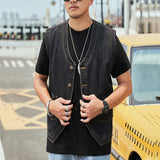 Denim Vest Chaleco Hombre Verano Sans Manche Homme Chaleco Hombre Trabajo Gilet Hombre Zomer Jas Heren Jeans Jacket Man