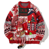 Autumn Funny Christmas Gift Sweater Men Oversize Baggy Jumper Fashion Street Causal Knitted Pullovers Clothing Male Female 5XL