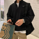 Winter Plush Thick Hoodie Men Warm Fashion Casual Lapel Sweatshirt Men Streetwear Korean Loose Pullover Hoodies Mens Hoody