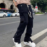 Foesce Fashion Chic Men Cargo Pants Streetwear Joggers High Street Techwear Man's Casual Trousers Japanese Hip Hop Punk Harem Pants
