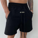 Men's Shorts High Street Retro Casual Fashion Cotton Double Zipper Five Point Pants New Summer Sports Fitness Loose Shorts