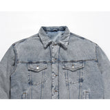 Kanye Denim Jacket Double Layer Thickened Retro Casual Warm Cotton Jacket For Men And Women