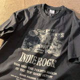 Foesce Retro fried street printing national tide T-shirt Korean version men and women couples all match loose casual clothes y2k tops