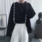 Foesce Men Harajuku Graphic T Shirts Mens Long Sleeve Oversized Tshirts Male Korean Fashions Cotton Plus Size White Tee