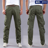 Foesce Multi-Pocket Men's Casual Pants Military Tactical Joggers Cargo Pants Outdoor Hiking Trekking Sweatshirt Men's Hip Hop Bottom