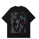 Summer Men Short Sleeve Tshirts Hip Hop People Shadow Print T Shirts Streetwear Harajuku Casual Cotton Loose Tops Tees Sale