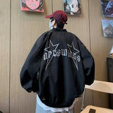 Foesce American Star Embroidery Pilot Jacket Baseball Suit Couple Jacket Spring New Jacket winter military jackets jaket men