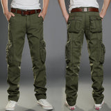 Foesce Multi-Pocket Men's Casual Pants Military Tactical Joggers Cargo Pants Outdoor Hiking Trekking Sweatshirt Men's Hip Hop Bottom