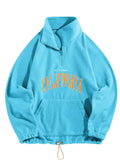 Foesce Men's Hoodies Fluffy Fleece Warm Sweatshirts Letters Embroidered Vintage Streetwear Pullover Sudaderas for Autumn Winter
