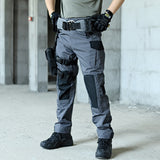 Foesce Military Tactical Cargo Pants Men Army Training Trousers Multi Pockets Wear-Resistant Waterproof Pant Male Hiking Casual Pants