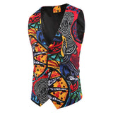 Men Suit Wedding Sleeveless Slim Fit Paisley Floral Dress Vests for Men Single Buttons Waistcoat