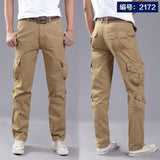 Foesce Multi-Pocket Men's Casual Pants Military Tactical Joggers Cargo Pants Outdoor Hiking Trekking Sweatshirt Men's Hip Hop Bottom