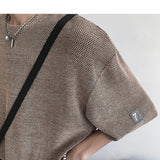 Y2k Korean Fashions Desinger T-shirts Summer Men Oversized Japanese Streetwear T-shirts Hole Vintage Harajuku T Shirts