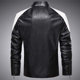 Foesce New Men PU Motorcycle Jackets Mens Fashion Strong Outdoor Warm Coat Autunm Outwear Casual Jacket Men
