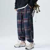 Plaid Harem Pants Men Clothing Joggers Men Pants Trousers Japanese Fashion Sweatpants S-5XL Streerwear