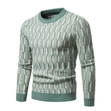 High Quality New Men's Knitted Sweater Casual Slim Round Neck Pullover Winter Youth Casual   Knit Sweater