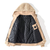 Foesce Imitation Lamb Wool Winter Jacket Men Korean Fashion Thickened Loose Warm Jacket Couple Models Plush Jackets Harajuku Coats