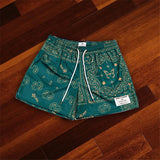 Foesce New summer men's shorts men and women's fashion beach seaside casual shorts mesh sports quick-drying quarter pants